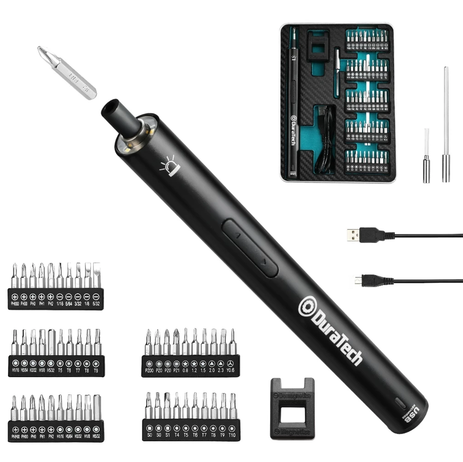 DURATECH 55PCS ELECTRIC PRECISION SCREWDRIVER SET 3.6V