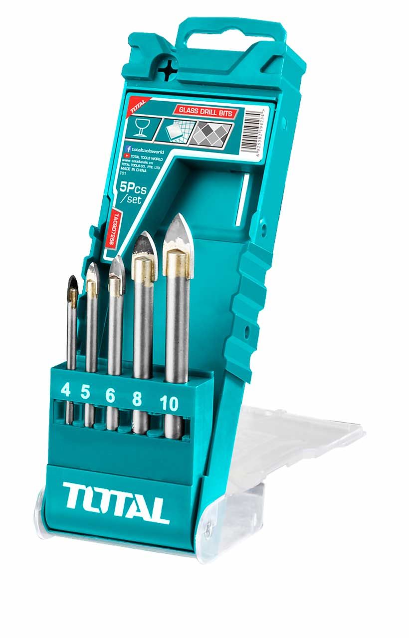 TOTAL 5PCS GLASS DRILL BITS - TACSD7256