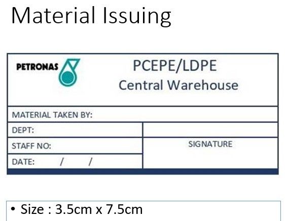 oem *#RUBBER STAMP - AE FLASH STAMP - Material Issuing