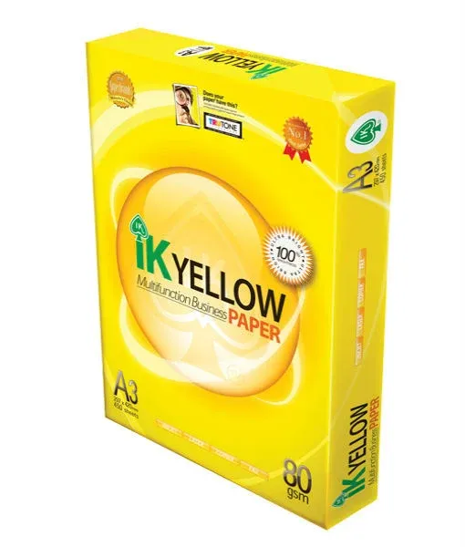 IK Yellow A3 Multifunction Paper 80gsm