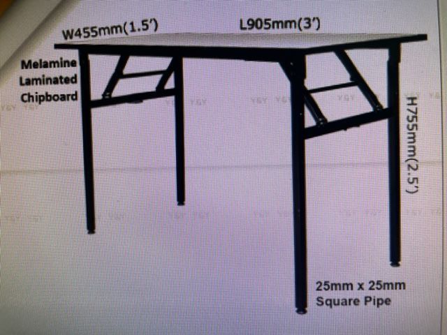 3V Banquet Table 3X2 3V
