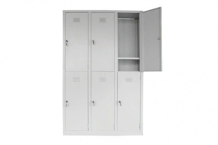 6 Compartment Steel Locker