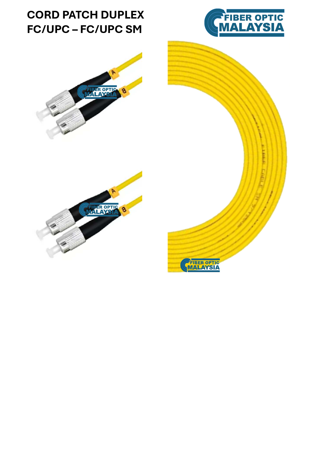 CORD PATCH FC/UPC - FC/UPC SM 16M DUPLEX PATCHCORD