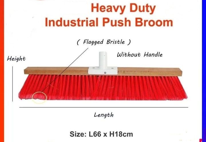 Medium Stiffness Multipurpose Industrial Heavy Duty Push Broom Without Handle/ Sweeping Brush/ Penyapu