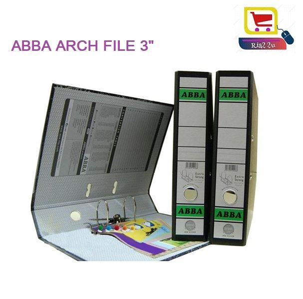 ABBA Arch File Silver 3" / Silver / Arch File RTSB