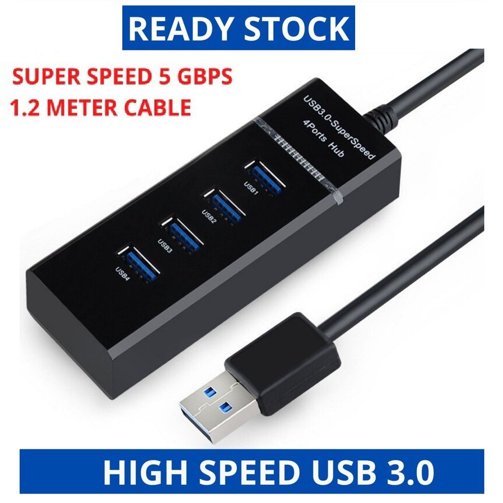 USB HUB 3.0 PORT FAST SPEED 1.2 METER CABLE LENGTH