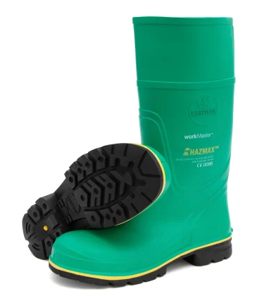 RESPIREX Hazmax Green Steel Toe Capped Unisex Safety Boots
