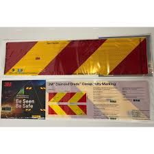 3M DIAMOND GRADE REFLECTIVE STICKER 1 PASANG KIRA KANAN 100% ORIGINAL
