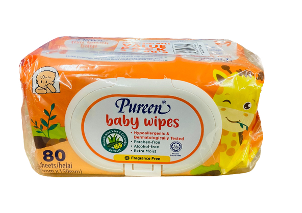 Pureen Baby Wipes (2 x 80's)