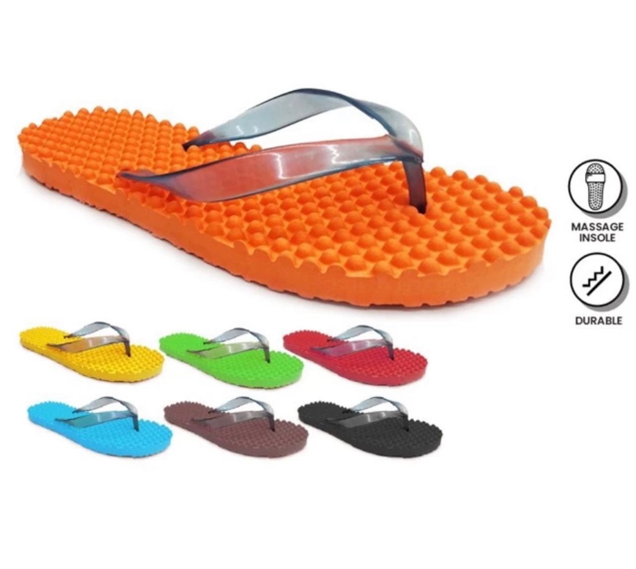 Sandus Slipper Flip Flops / Seliper Jamban Jepun Biji (random color)