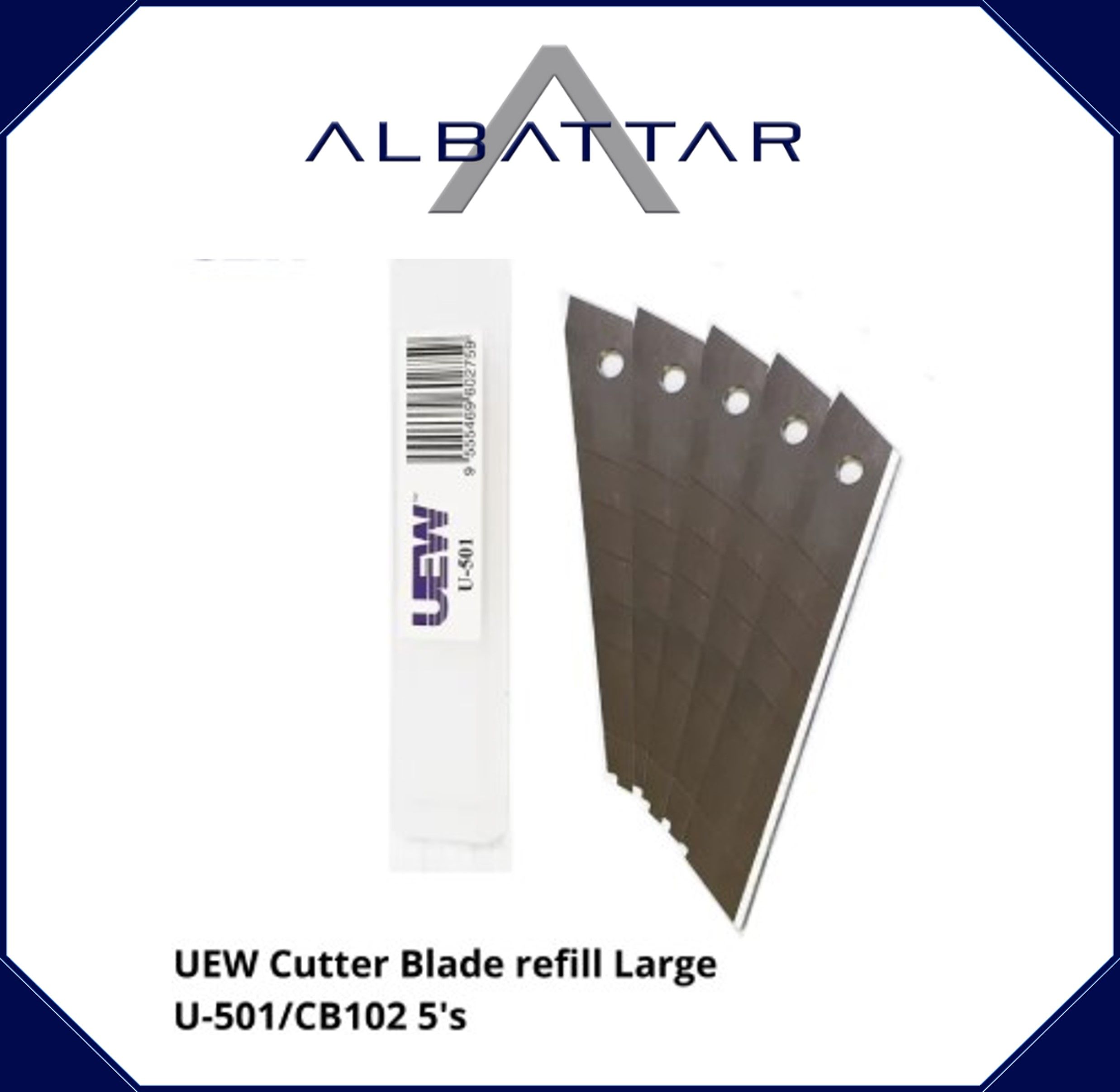 Cutter Blade refill large for large cutter U-501/CB102 5's