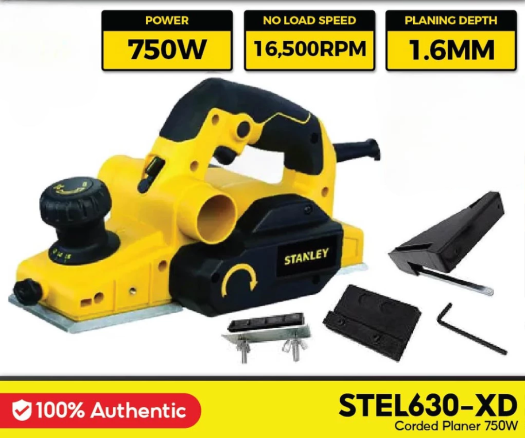 STANLEY CORDED WOOD PLANER (750W/82MM) STEL630-XD