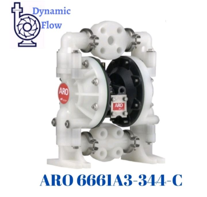 1" ARO Non-Metallic Air Operated Diaphragm Pump 6661A3-344-C by Ingersoll Rand.