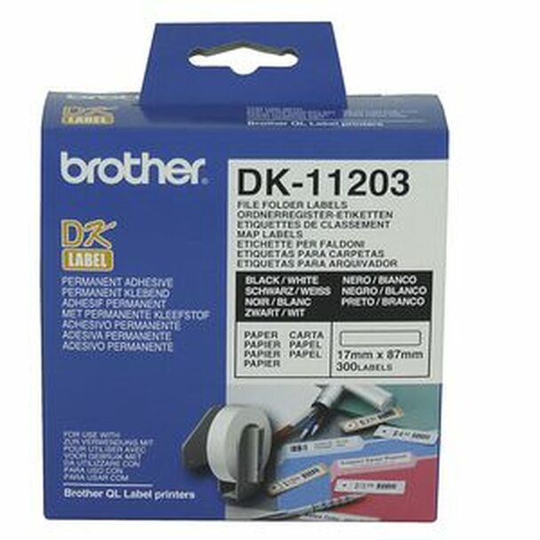 Brother DK11203 File Folder Label - 17mm x 87mm