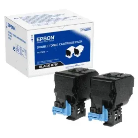 Genuine Malaysia Epson Warranty Epson - Epson C13S050751 Double Black Toner Cart Pack