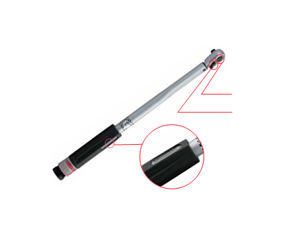 Temo 3/8鈥�Dr. 20-100Nm Professional Torque Wrench - Torque Setting Window Type