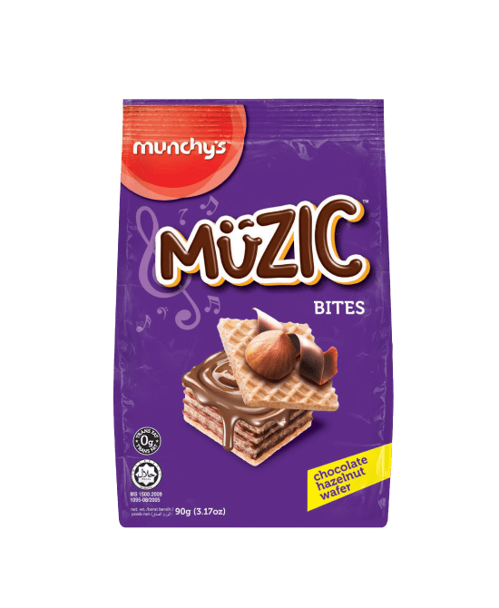 (Loose Pack) Muzic Hazelnut Wafer Bites 90 g