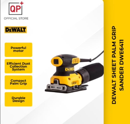 DEWALT ORBITAL SANDER SHEET PALM GRIP SANDER DWE6411-B1/ 1-4 l MESIN PENGAMPLAS l 打磨机-