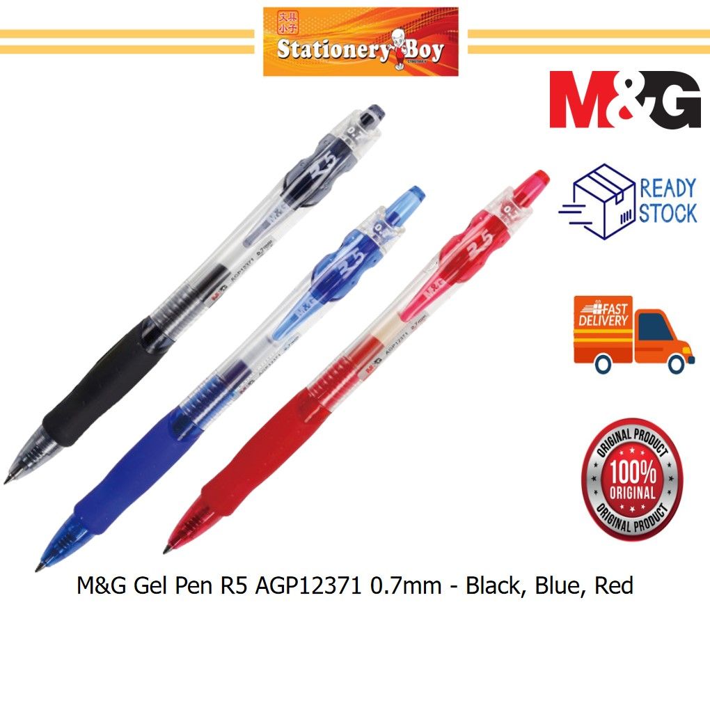 M&G Gel Pen R5 AGP12371 0.7mm / Pen Dakwat Gel - Black, Blue, Red