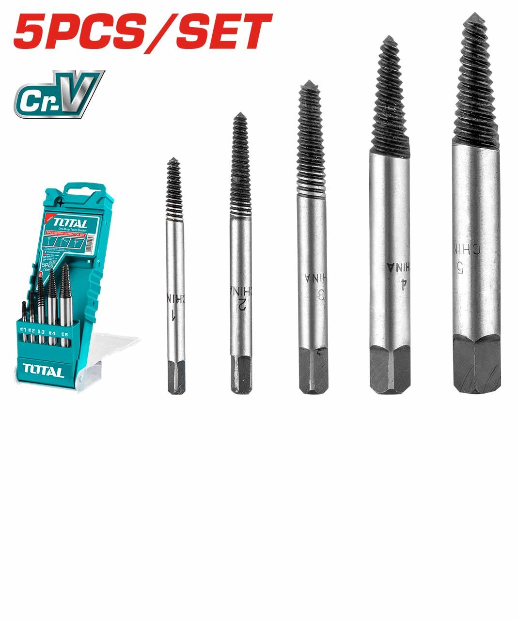 TOTAL SCREW EXTRACTOR SET (5 PCS) TACSE0056