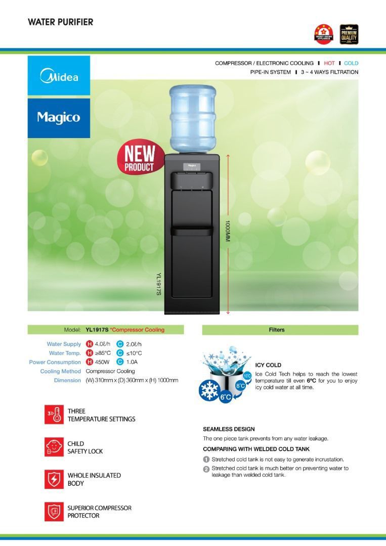 Hot & Cold Water Dispenser Magico