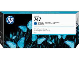 Genuine Malaysia HP Warranty - HP 747 ChromatiC Blue DesignJet 300ml Ink Cartridge