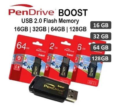 Genuine Malaysia Pendrive Warranty - PenDrive Boost USB 2.0 Flash Memory Stick 16GB 32GB 64GB 128GB