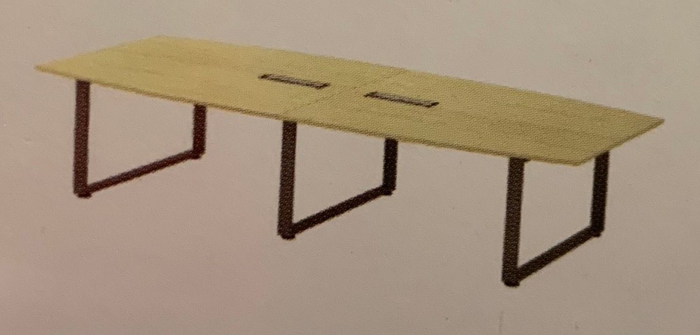 12鈥�HONE BOAT-SHAPE CONFERENCE TABLE