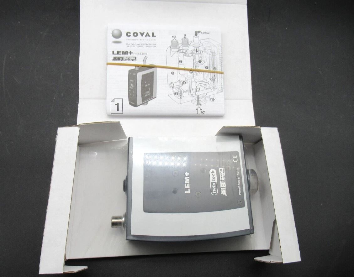 COVAL LEM90X25SVOC14PG1 COMPACT HIGH FLOW VACUUM PUMP CONTROLLER 2.5mm *NEW*