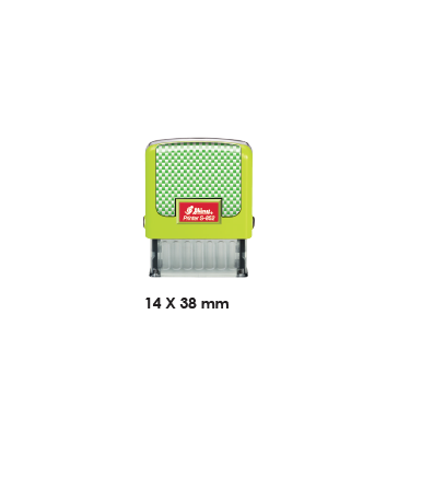SELF INK RUBBER STAMP SHINY S-852 14 X 38 MM