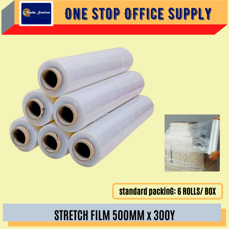 PALLET STRETCH FILM / 500MM X 1.8 KGS / Stretch Film /Transparent Stretch Film /Wrapping Firm