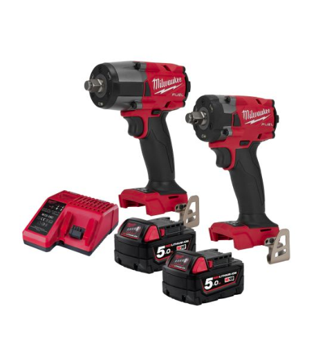 MILWAUKEE M18 Automotive Solution 2668 Combo M18FMTIW2F12 Mid Torque Impact Wrench + M18FIW212 Stubby Impact Wrench