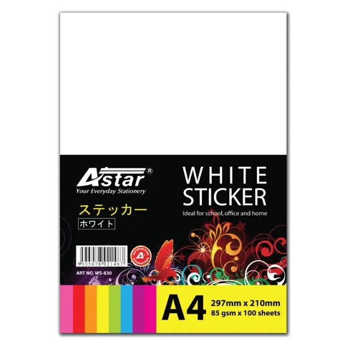 WS830 ASTAR A4 STICKER PAPER