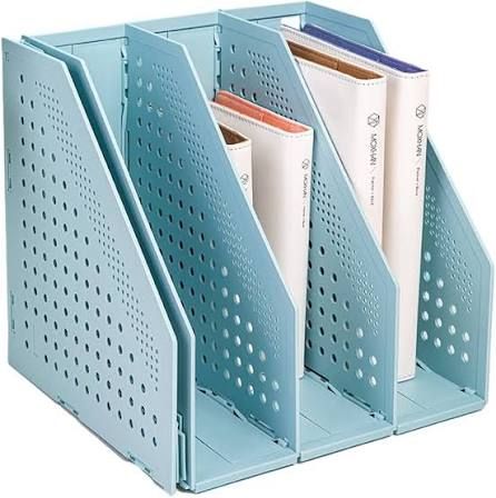 FOLDABLE OFFICE FILE STORAGE BOX STAND HOLDER