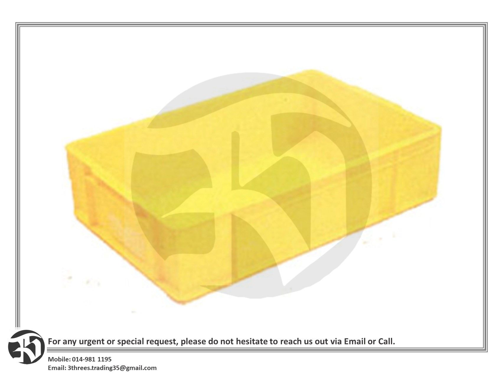 Stackable Industrial Container 650(L) x 410(W) x 175(H) (6pcs/ctn)