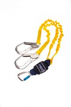 [DOSH/SIRIM CERTIFIED] 3Mâ„¢ DBI-SALAÂ® EZ-Stopâ„¢ Expander Shock-Absorbing Lanyard, Web, Twin Leg, 2m, (Model: 1246557)