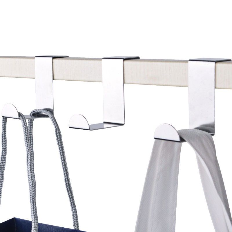 Shape Stainless Steel Door Hook / Z-Type Door Rear Hook / Strong Hanger / Kitchen Bathroom Holder
