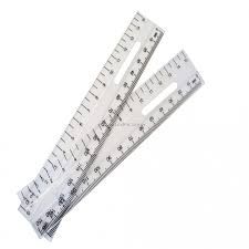 White Side Ruler 6"