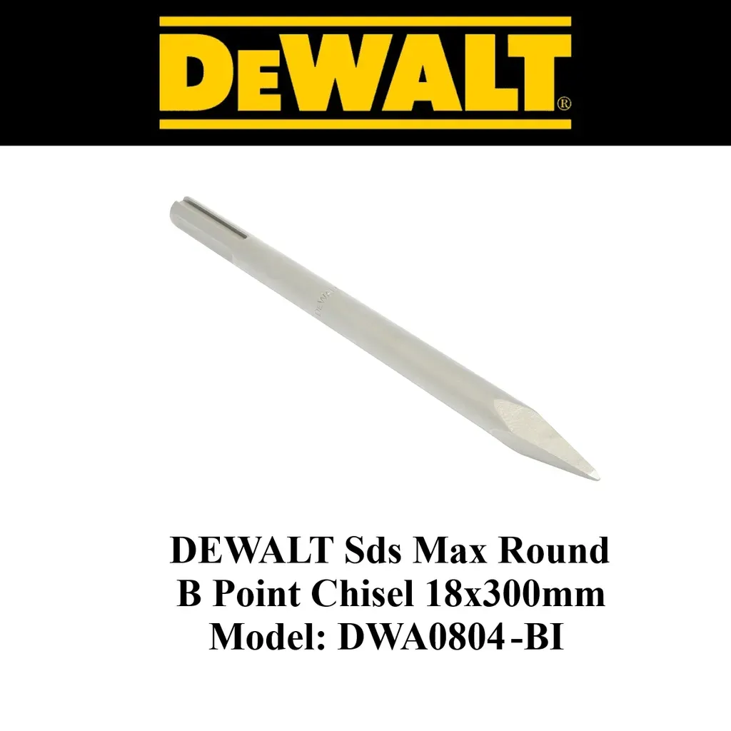 Dewalt SDS MAX ROUND B PONT CHISEL 18x300