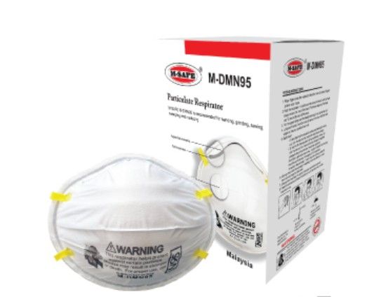 VPRO PPE DUST MASK M-SAFE N95 PARTICULATE RESPIRATOR / N95 RESPIRATOR MASK DUST MASK [20 PCS/BOX ] / M-DMN95 8210
