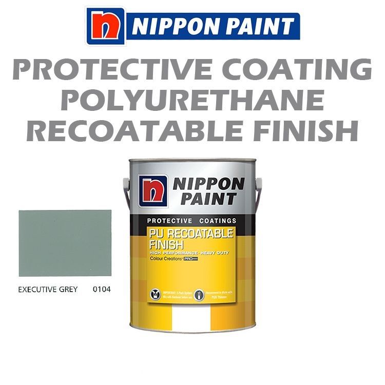 NIPPON HIGH PERFORMANCE PROTECTIVE COATING - PU RECOATABLE FINISH - EXECUTIVE GREY 0104