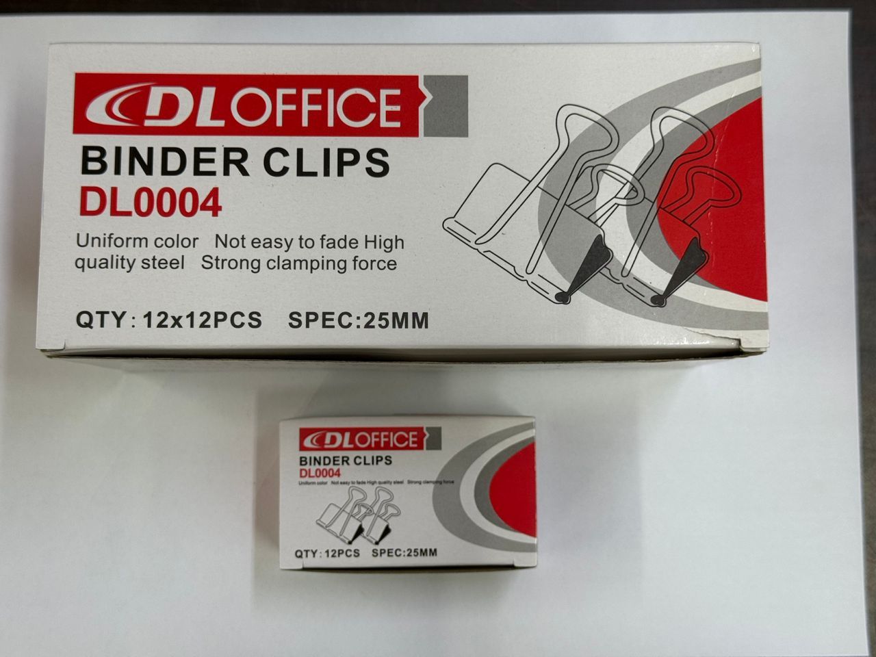 25MM DOUBLE CLIP (12PCS / BOX)