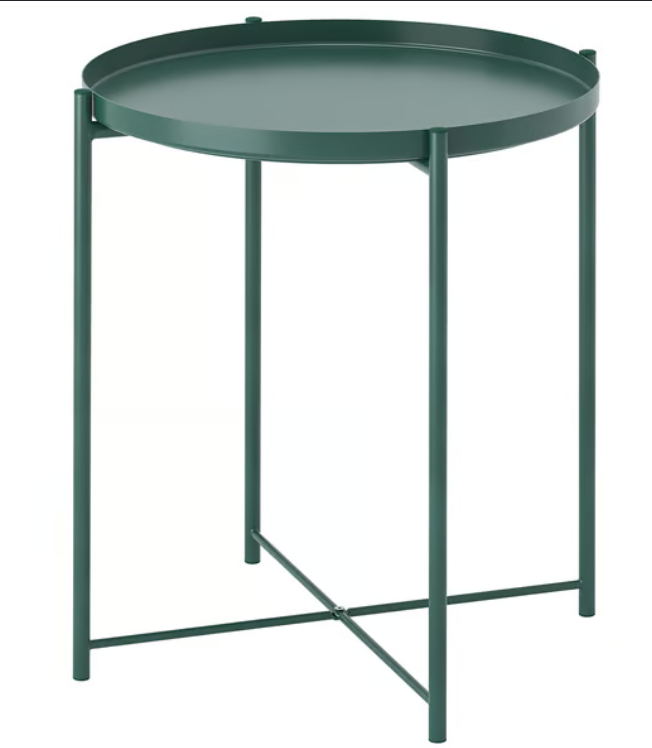 METAL TRAY SIDE TABLE L44 X W42 X H52 CM