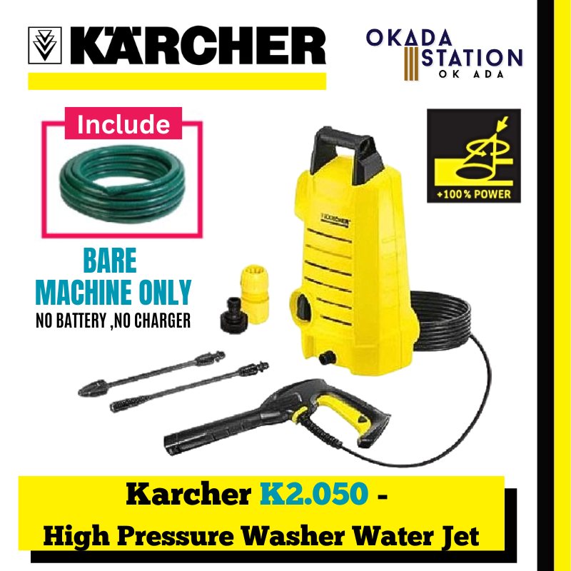 Karcher K2.050 -High Pressure Water Jet Sprayer Cleaner - Bare Tool Only & Combo Set / WATER JET / 1200W -100 BAR
