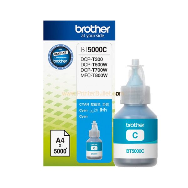 Brother BT-5000C Original Cyan Refill Ink Tank Bottle 5,000 Pages