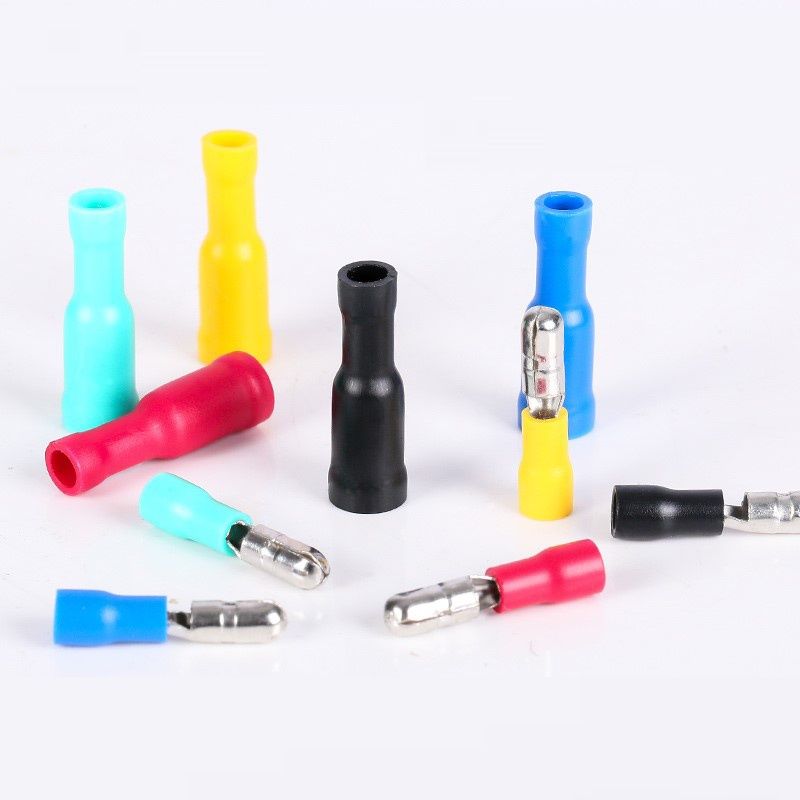 Bullet insulated electrical connector, crimping terminal, FRD MPD male/female connector 1.25 mixed colors100