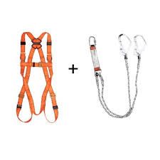 Others *PROGUARD BECKER FULL BODY HARNESS WITH LARGE HOOK DOUBLE LANYARD, ENERGY ABSORBER & CARABINER
