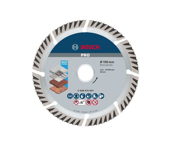 BOSCH PRO MULTI MATERIAL DIAMOND DISC, 180 X 22.23 MM (2608615063)