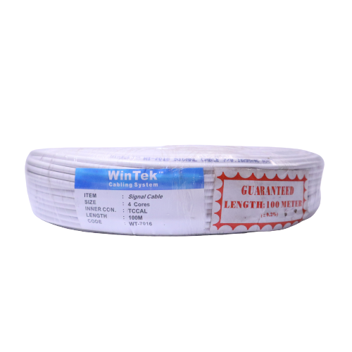WINTEK 7/0.16MM X 4CORE ALARM CABLE PVC CONTROL ALARM CABLE 100METER