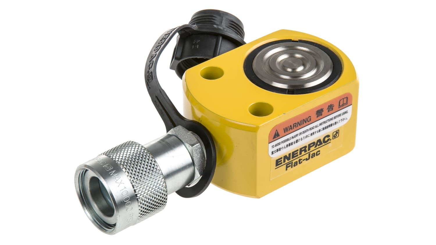 Enerpac Single, Portable Low Height Hydraulic Cylinder, RSM100, 10t, 12mm stroke